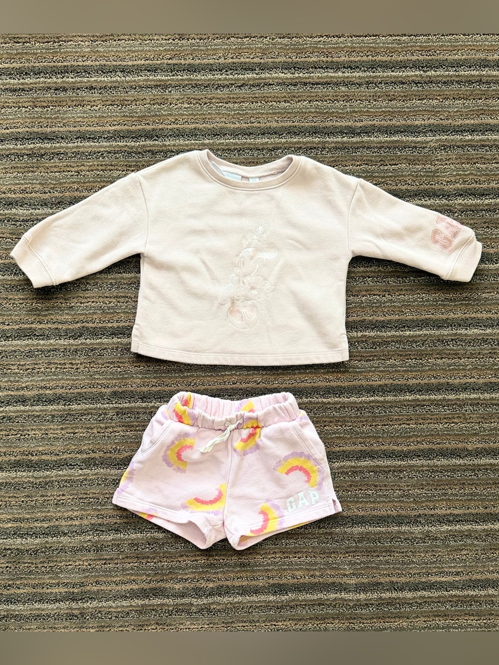 GAP Toddler Light Pink Cozy Sweater and Shorts